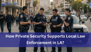 Read more about the article How Private Security Supports Local Law Enforcement in LA