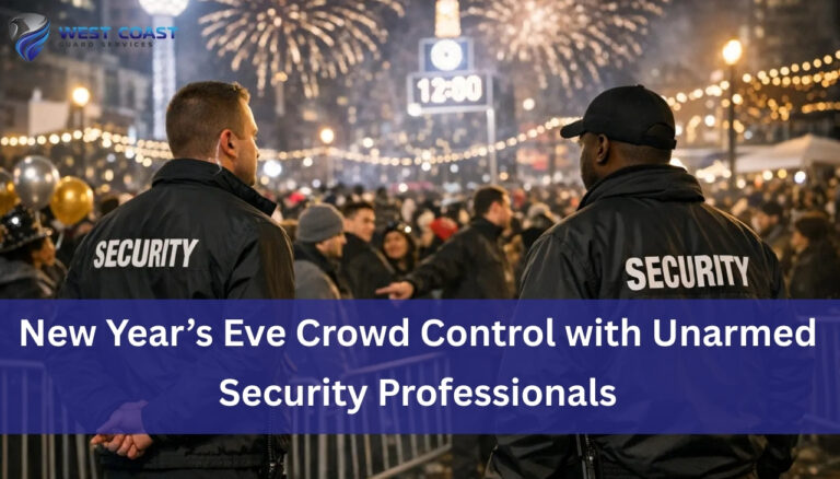 New Year’s Eve Crowd Control with Unarmed Security Professionals