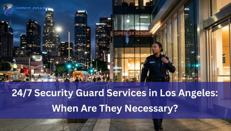 24/7 Security Guard Services in Los Angeles: When Are They Necessary?