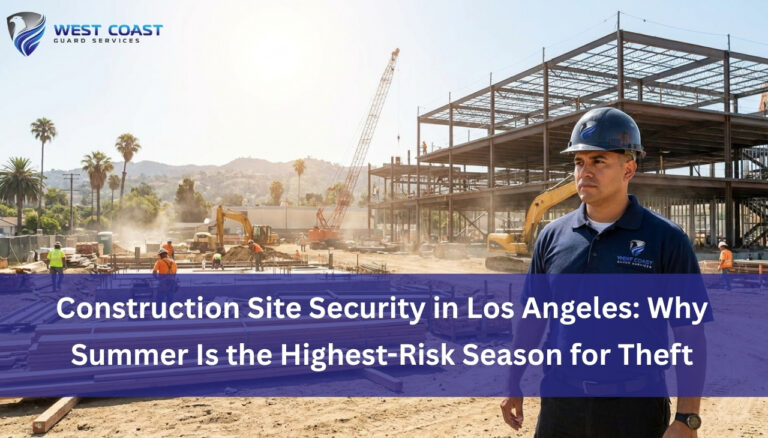 Construction Site Security in Los Angeles: Why Summer Is the Highest-Risk Season for Theft