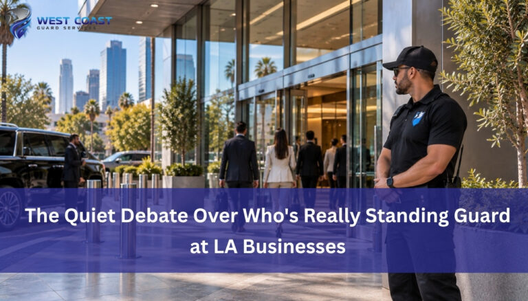 The Quiet Debate Over Who's Really Standing Guard at LA Businesses