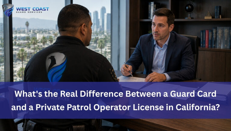 Private Patrol Operator License in California